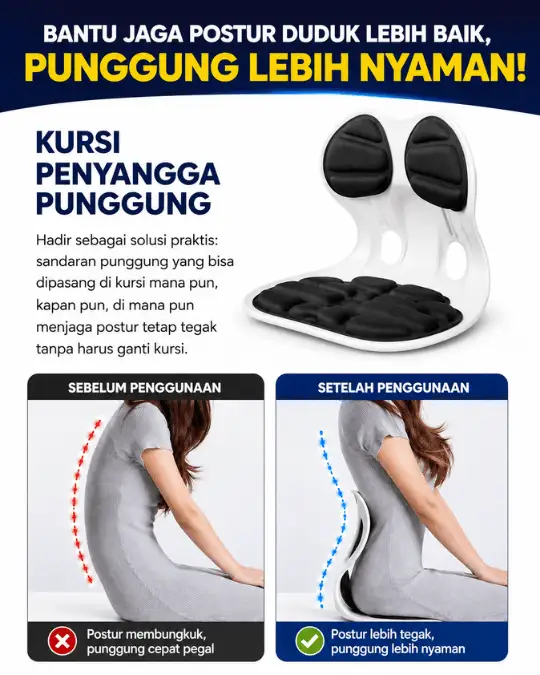 Bantu Jaga Postur Duduk Lebih Baik, Punggung Lebih Nyaman