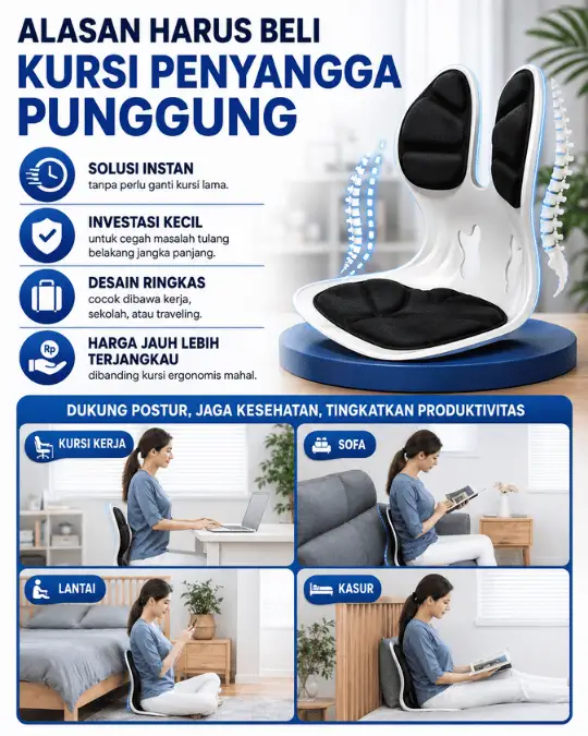 Keunggulan Kursi Penyangga Punggung