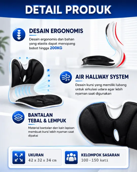 Detail Produk Kursi Penyangga Punggung